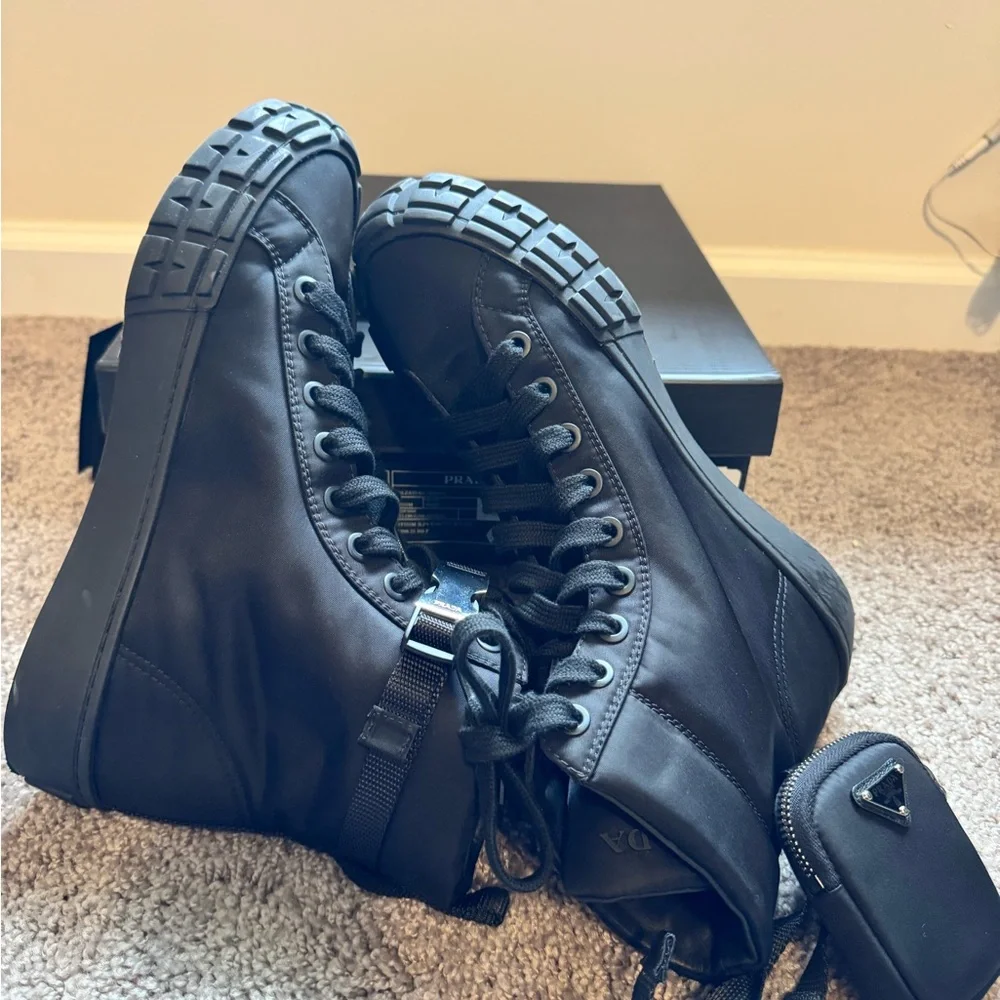 Prada Black High-Top Sneakers - Picture 7 of 11